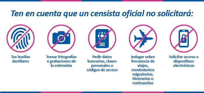 Información Relevante a tener en cuenta con un censita oficial